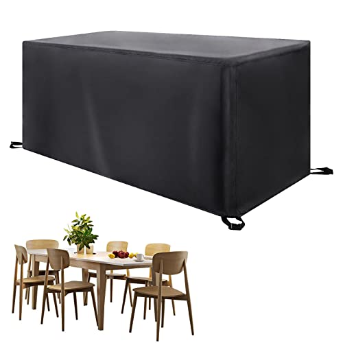 Nsodinevus Abdeckplane GartenmöBel 150x120x105cm Multi GrößE Mit Schwerlast 420d Oxford Gewebe SchutzhüLle FüR GartenmöBel Mit Wasserdicht Winddicht Anti Uv FüR Gartentisch Sitzgruppe,Schwarz von Nsodinevus