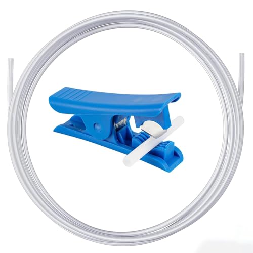 Nssnlur 5M PTFE Schlauch 2.5mm ID × 4mm OD, Weiß PTFE Teflon Teflonschlauch Kit mit Rohrschneider für Bambulab A1/A1 mini/P1P/P1S/X1C für Creality K1/K1 Max/Ender 3 V3 Nssnlur 5M PTFE Schlauch 2.5mm ID × 4mm OD, Weiß PTFE Teflon Teflonschlauch Kit mit Rohrschneider für Bambulab A1/A1 mini/P1P/P1S/X1C für Creality K1/K1 Max/Ender 3 V3 von Nssnlur