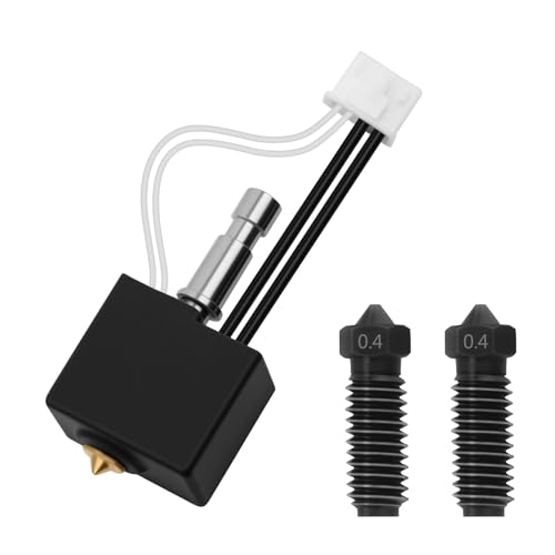 Nssnlur Kobra S1 Hotend Kit mit 2Pcs Hardend Steel Nozzles 0.4mm, Extruder Hotend Heatbreak Thermister Gehärteter Stahl Düsen Set für Anycubic Kobra S1/Kobar S1 Combo 3D Drucker Zubehör Nssnlur Kobra S1 Hotend Kit mit 2Pcs Hardend Steel Nozzles 0.4mm, Extruder Hotend Heatbreak Thermister Gehärteter Stahl Düsen Set für Anycubic Kobra S1/Kobar S1 Combo 3D Drucker Zubehör von Nssnlur