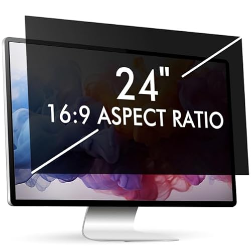 Nsyee Blickschutzfilter Blickschutzfolie für 24 Zoll Computer Monitor, Sichtschutzfolie Computer Sichtschutz Abnehmbarer Anti Blaulicht Sichtschutzfilter Privacy Filter Blendschutz, 16:9 (531x298mm) von Nsyee