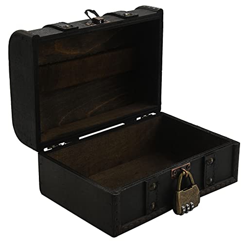 Ntcpefy Retro-Schatztruhe, Vintage-Aufbewahrungsbox , antiker , Schmuck-Organizer für Schmuckkästchen, Schmuckkästchen, Passwort von Ntcpefy