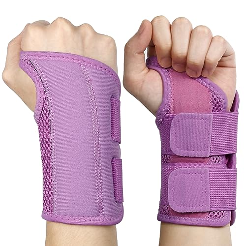 NuCamper Atmungsaktive Handgelenkstütze Handgelenk Bandage Mit Metallschiene-Stabilisator Männer Frauen Handgelenkbandage Verstellbare Handgelenkschiene für Arthritis, Sehnenentzündung, Verstauchung von NuCamper