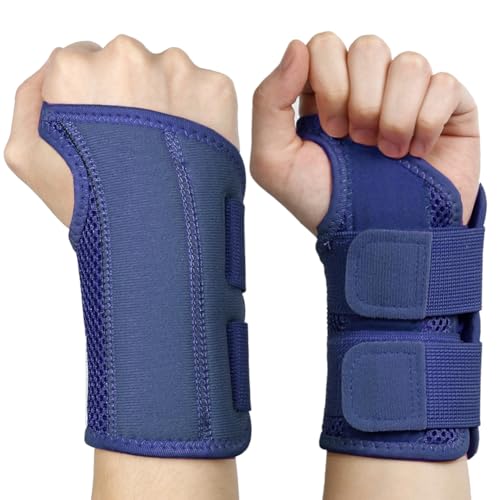 NuCamper Atmungsaktive Handgelenkstütze Handgelenk Bandage Mit Metallschiene-Stabilisator Männer Frauen Handgelenkbandage Verstellbare Handgelenkschiene für Arthritis, Sehnenentzündung, Verstauchung von NuCamper