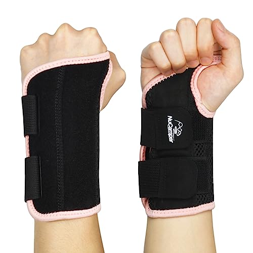 NuCamper Atmungsaktive Handgelenkstütze Handgelenk Bandage Mit Metallschiene-Stabilisator Männer Frauen Handgelenkbandage Verstellbare Handgelenkschiene für Arthritis, Sehnenentzündung, Verstauchung von NuCamper