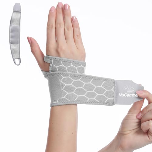NuCamper Handgelenk Bandagen, Einstellbar Handgelenkstütze, Atmungsaktiv Wrist Wrap Handgelenk Schiene Männer Und Fraue Für Schmerzlinderung Arthritis Karpaltunnel Sehnenentzündung Verstauchung Sport von NuCamper