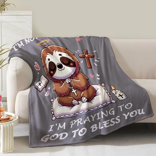Faultierdecke, Geschenke für Frauen, Mädchen, Mutter, Vater, Kinder, Erwachsene, Teenager, Geburtstag, Weihnachten, Valentinstag, Faultiere, betender Gott, Segen, christliche positive Geschenke Faultierdecke, Geschenke für Frauen, Mädchen, Mutter, Vater, Kinder, Erwachsene, Teenager, Geburtstag, Weihnachten, Valentinstag, Faultiere, betender Gott, Segen, christliche positive Geschenke von NuKuNsKf
