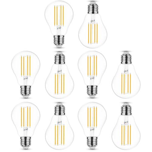 NuLoXx 10er Pack LED Filament A70 Bulb 17W/840 E27, 4000K neutralweiß klar, 2452 Lumen, ersetzt 150W, 360° Abstrahlwinkel, AC 220-240V, 35.000 Stunden, LED-Birne, LED Glühbirne NuLoXx 10er Pack LED Filament A70 Bulb 17W/840 E27, 4000K neutralweiß klar, 2452 Lumen, ersetzt 150W, 360° Abstrahlwinkel, AC 220-240V, 35.000 Stunden, LED-Birne, LED Glühbirne von NuLoXx