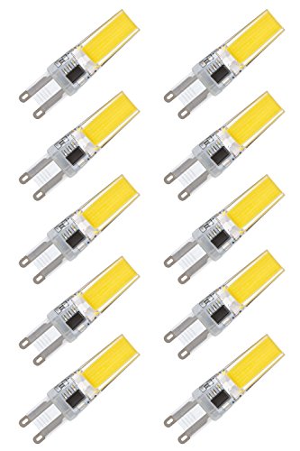 NuLoXx 10er Pack LED G9 COB -DIMMBAR- 3W/827 2700K warmweiß 330LM AC 220-240V, 360° Abstrahlwinkel von NuLoXx