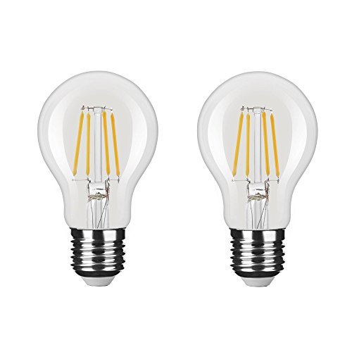 NuLoXx 2er Pack LED Filament Bulb A60 E27 8W/840 4000K neutralweiß/kaltweiß DIMMBAR, 1055 LM, AC 220-240, 360° Abstrahlwinkel von NuLoXx