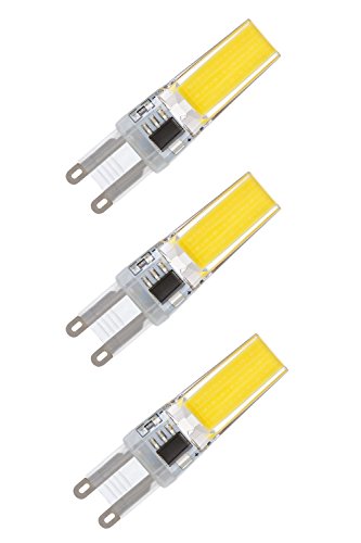 NuLoXx 3er Pack LED G9 COB –DIMMBAR- 5W/860 6000K kaltweiß (Tageslicht) 400LM AC 220…240V, 360° Abstrahlwinkel von NuLoXx