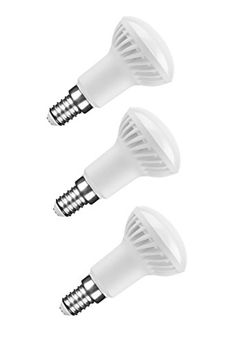 NuLoXx 3er Pack LED R50 4,9W/827 2700K E14 echtes Warmweiß, 470LM, AC 220-240V, 110° Abstrahlwinkel von NuLoXx