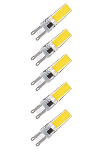 NuLoXx 5er Pack LED G9 COB –DIMMBAR- 5W/840 4000K neutralweiß 400LM AC 220…240V, 360° Abstrahlwinkel von NuLoXx