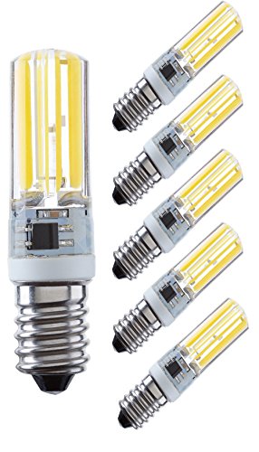 NuLoXx 6er Pack LED Spezial COB E14 5W/860 6000K kaltweiß (Tageslicht) 400LM AC 220…240V, 360° Abstrahlwinkel von NuLoXx