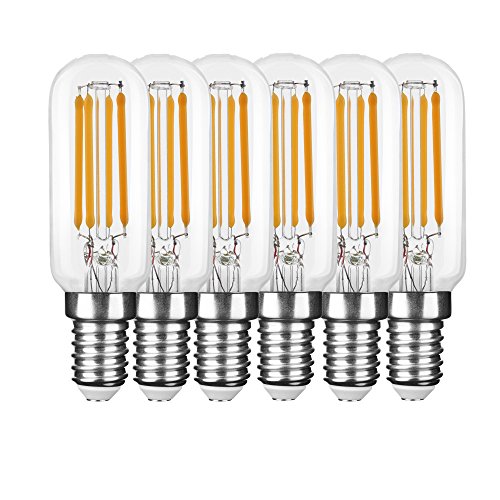 NuLoXx 6er Pack T25 LED Filament Röhrenlampe E14 3.5W/840 4000K neutralweiß/kaltweiß 350LM AC 220-240, 360° Abstrahlwinkel von NuLoXx