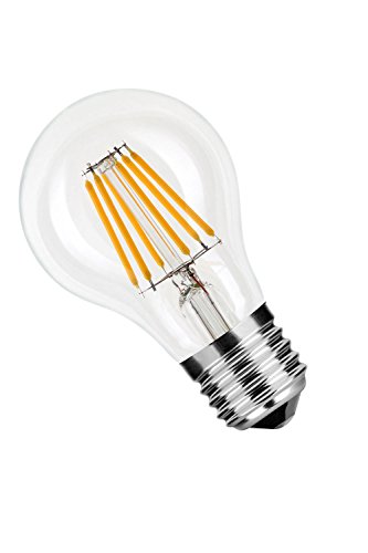 NuLoXx A60 LED Filament Bulb 6W/827 E27 2700K echtes Warmweiß 550LM, 360° Abstrahlwinkel, AC 220-240V von NuLoXx