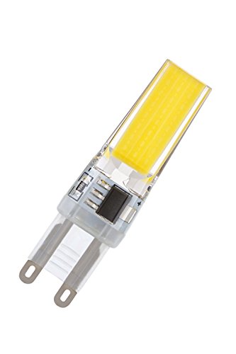 NuLoXx LED COB Stiftsockellampe DIMMBAR 3W/827 2700K G9 warmweiß 330 lm, 360 ° Abstrahlwinkel, AC 220-240V von NuLoXx