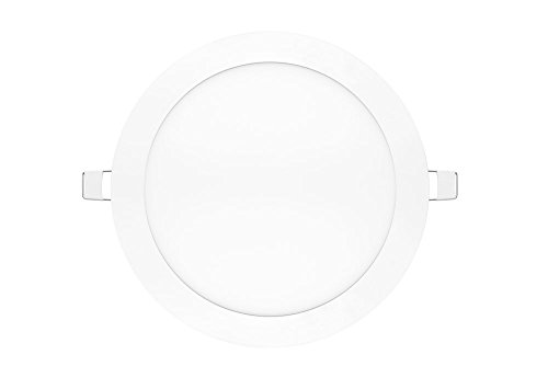 NuLoXx LED Panel Round 18W/760 6000K kaltweiß (Tageslicht) 1350LM AC 80…260V, 120° Abstrahlwinkel, Einbau-Deckenleuchte ersetzt 40 Watt von NuLoXx