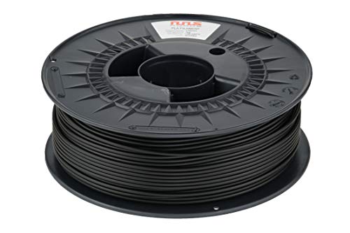 NuNus ABS Filament 1kg Filament für 3D Drucker ABS Schwarz 1,75mm Filament von NuNus