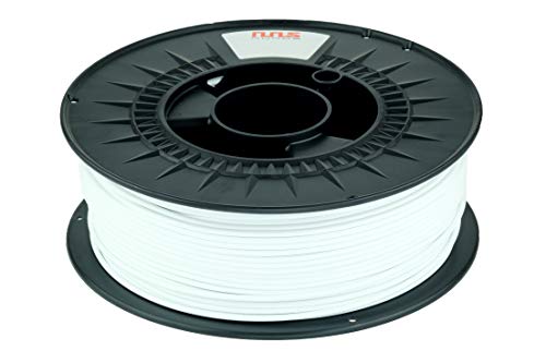 NuNus ABS Filament 1kg Filament für 3D Drucker ABS Weiß 1,75mm Filament von NuNus