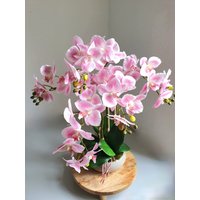 Faux Orchidee, Luxe Orchidee Dekor, Latex-Orchidee Mit Keramikvase von NuageDECO