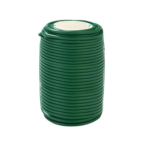 Nuangoo 3,5 mm x 20 m Pflanzendraht Gummiert,Gartendraht Gummiert,Bindedraht Ummantelt,Stabiler Metalldrahtkern,zum Binden von Weinreben,Kletterpflanzen und Blumen von Nuangoo