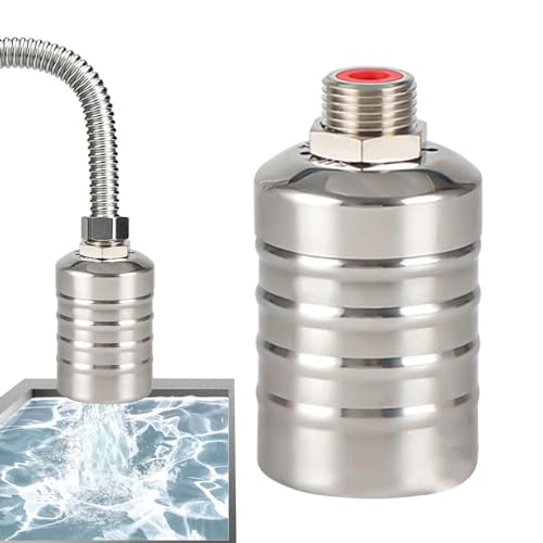 Automatische Wasserstandsregelung Schwimmerventil, Edelstahl Wasserstandsregler für Wassertank, Schwimmerventil für Wassertank Pool Teich, Pool Auto Schwimmerventil Wasserwanne Absperrschwimmer Ventil von Nubamzy
