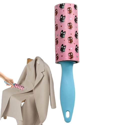 Nubamzy Katzenhaarentferner, Tierhaar-Fusselrolle, enthält 30 Blatt, Fusselreiniger, tragbarer Tierhaarentferner für Kleidung, Couch, Teppich, Möbel von Nubamzy