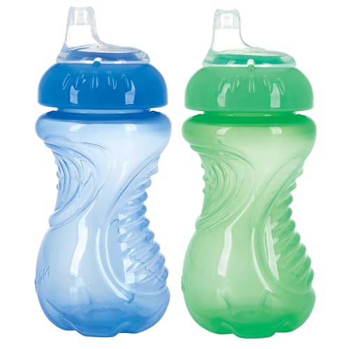 Nuby 80316 Trinkbecher, 284 ml, Blau / Rot von Nuby