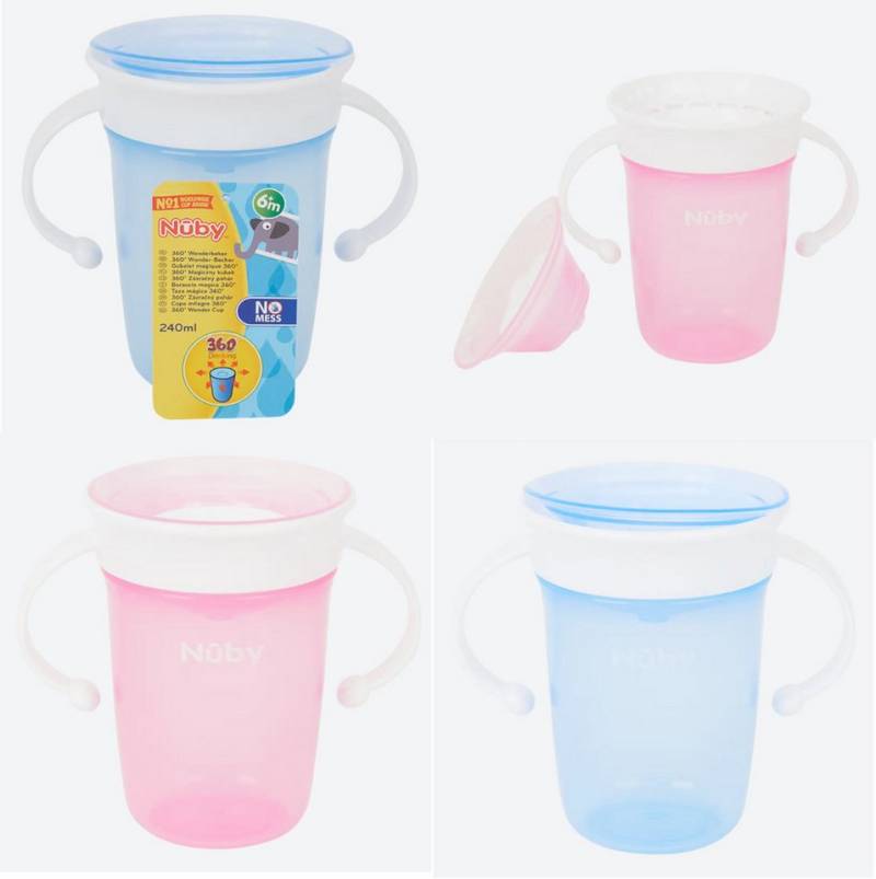 Nuby Trinklernbecher Nuby Auslaufsicherer Becher 360 Trinklernbecher Trinkbecher von Nuby