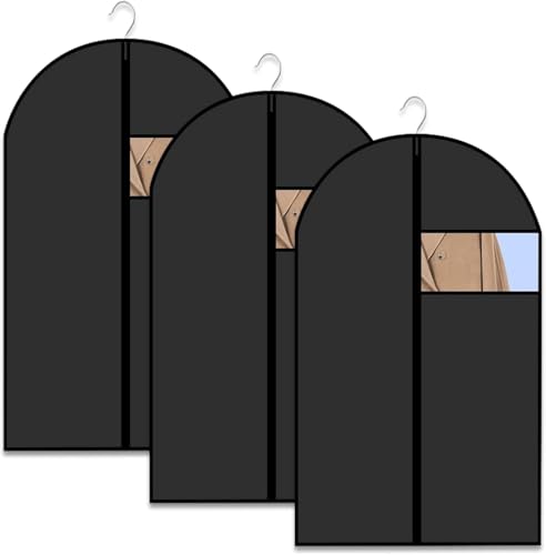 60 * 120cm 3 Stück Kleidersack weiß Kleiderhülle Schützt Kleidung vor Staub Schutzhüllen für Kleidung Kleidersack Anzug Nvtrsd garment bagsmit Reissverschluss dm von Nucalt