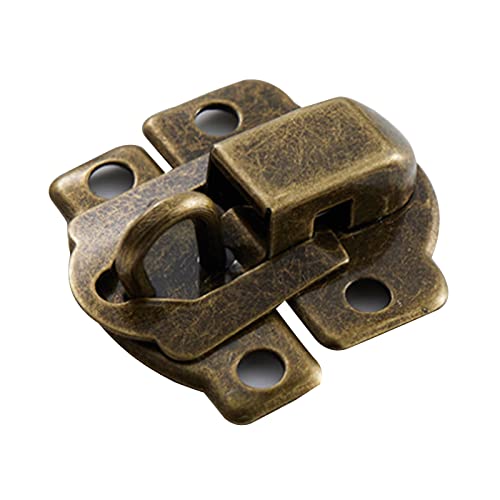 10 Stück Antike Haspen Möbelschnallen Dekorative Haspe Retro Schmuckschatulle Riegel für Schrank Schublade Holz Vintage Schmuckschatulle Riegel von Nucelit
