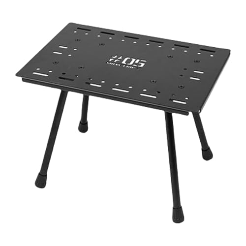 Nucelit Multifunktionaler Outdoor-Camping-Schreibtisch, verstellbarer Grill-Klapptisch, Stuhl, tragbar, Aluminiumlegierung, Picknicks, verstellbarer Grill, zusammenklappbar von Nucelit
