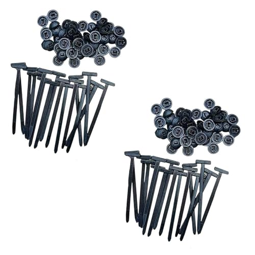 Strapazierfähige Nylonbinder, automatischer Verriegelungsmechanismus, wasserdichte Kabelbefestigungen, Set für Garage, Werkstatt, Wartung, Verriegelung von Kabelbinder-Clips von Nucelit