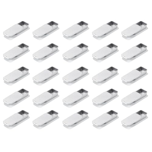 Nudiuhis 50 Stück Metall-Schiebedeckelbehälter, Metallische Rechteckige Schiebedeckeldosen für Kerzen, Schmuck und Basteln, 50x25x10mm Nudiuhis 50 Stück Metall-Schiebedeckelbehälter, Metallische Rechteckige Schiebedeckeldosen für Kerzen, Schmuck und Basteln, 50x25x10mm von Nudiuhis