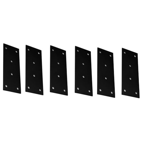 Nudiuhis 6 Stück 48x127mm Flache Verbindungsplatte mit Löchern Aus Geradem Stahl Zur Befestigung Von mit 36 Stück Schrauben. von Nudiuhis