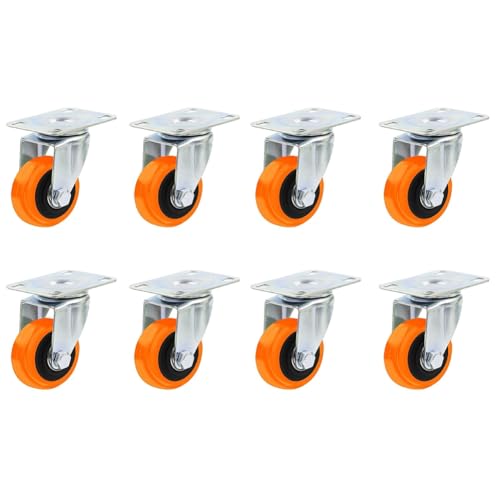 Nudiuhis 8PCS 1,5 Lenkrollen Set, 360° Schwenkbare Universalplatte Lenkrollen für Aufbewahrungsboxen/Kleinmöbel/Küche Nudiuhis 8PCS 1,5 Lenkrollen Set, 360° Schwenkbare Universalplatte Lenkrollen für Aufbewahrungsboxen/Kleinmöbel/Küche von Nudiuhis