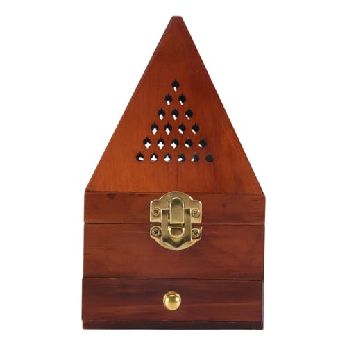 Nudiuhis Adlerholz Sandelholz Box Weihrauch RäUcherstäBchen Antiker Aromatherapie Kreative Pyramide Hohl RäUcher Dose von Nudiuhis