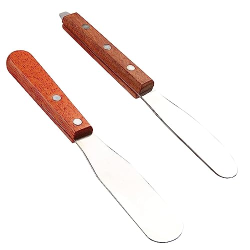 Nudiuhis Dentallabor 8-Spatel + Metall-Gips-Ausrichtungs-Mischwachs-Endinstrument mit Holzgriff von Nudiuhis