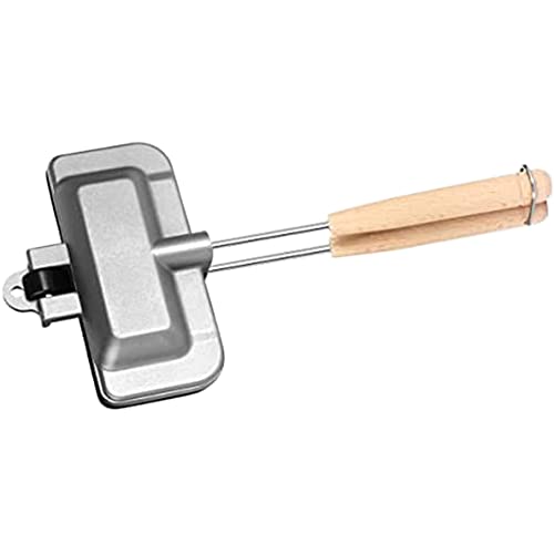 Nudiuhis Hot-Dog-Toaster, Doppelseitige Sandwich-Backform, Doppelseitige Bratpfanne, Grillkäsebereiter von Nudiuhis