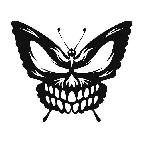 Nudiuhis Totenkopf-Schmetterlings-Metallwandkunst-Wandbehang-Plaketten-Ornament, Geeignet für Den Innen- und Außenbereich zu Hause von Nudiuhis