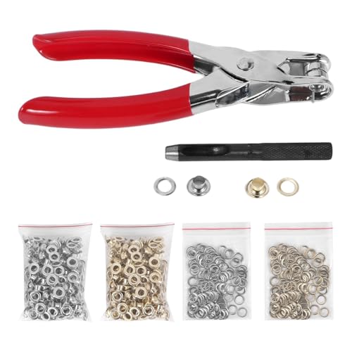 Nudiuhis TüLlen-ÖSenzangen-Kit, 1/4 6 Mm TüLlen-Werkzeug-Kit mit MetallöSen mit Unterlegscheiben, ÖSen-ÖSen von Nudiuhis