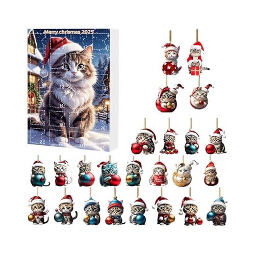 Nudorpn Adventskalender für Weihnachten 2025, Katze 2025, Adventsspielzeug für Kinder | Weihnachtsdekoration für Damen und Freunde Nudorpn Adventskalender für Weihnachten 2025, Katze 2025, Adventsspielzeug für Kinder | Weihnachtsdekoration für Damen und Freunde von Nudorpn