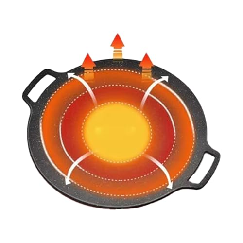 Nudorpn BBQ Sitzsack ohne, runde Antihaftpfanne, Backpfanne für den Außenbereich, für den Innen- und Außenbereich | Camping Kitchen Vegetables Steak Cooking Griddle Koreanisch für Nachbarn Nudorpn BBQ Sitzsack ohne, runde Antihaftpfanne, Backpfanne für den Außenbereich, für den Innen- und Außenbereich | Camping Kitchen Vegetables Steak Cooking Griddle Koreanisch für Nachbarn von Nudorpn