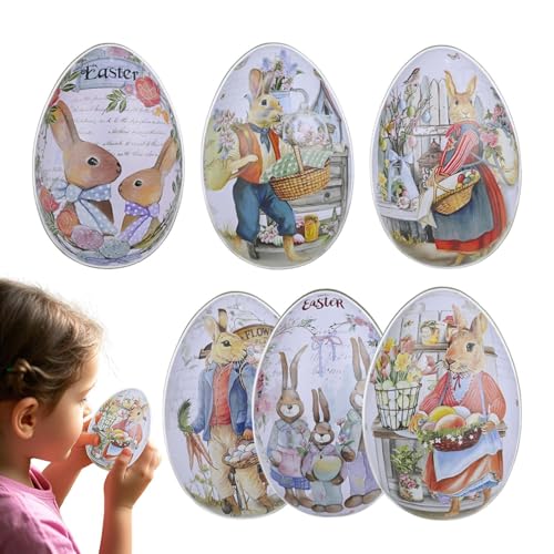 Nudorpn Bunny Cookie Jar, Bunny Candy Jar,Bunny Gunny Gunny Candy Canister mit einem 6er Set Deckel | Urlaub Party Dekoration zu Hause Ostern Dekoration Nudorpn Bunny Cookie Jar, Bunny Candy Jar,Bunny Gunny Gunny Candy Canister mit einem 6er Set Deckel | Urlaub Party Dekoration zu Hause Ostern Dekoration von Nudorpn