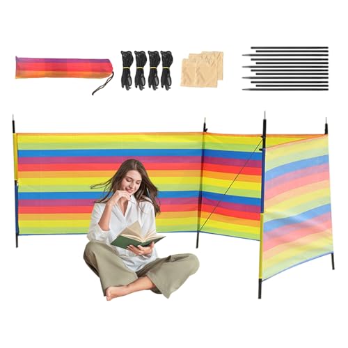 Nudorpn Campingwindschutz, Sichtschutz für Camping – UV-Schutz, tragbar, für den Außenbereich – Zubehör für Reisen, Angeln & Entspannen mit Sonnenschutz von Nudorpn