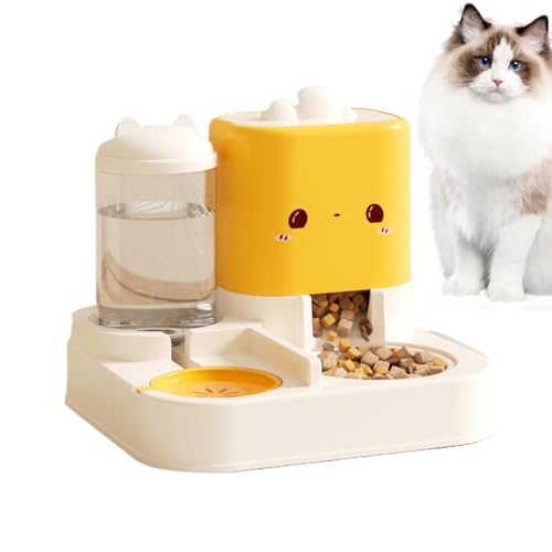 Nudorpn Cat Automatic Feeders, Auto Cat Feeder – Wasserspender mit Futternapf für Haustiere, auslaufsicherer Katzenmacher und Spender mit großem Fassungsvermögen Nudorpn Cat Automatic Feeders, Auto Cat Feeder – Wasserspender mit Futternapf für Haustiere, auslaufsicherer Katzenmacher und Spender mit großem Fassungsvermögen von Nudorpn