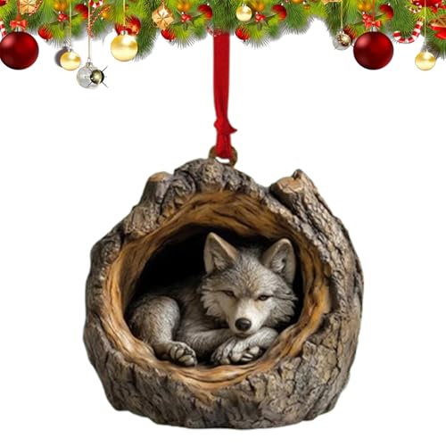 Nudorpn Christbaumschmuck in Tierform, Weihnachtsbaumschmuck in Tierform – zum Aufhängen für Tannenbaum aus Acryl, flach, 2D – Dekoration für den Urlaub Nudorpn Christbaumschmuck in Tierform, Weihnachtsbaumschmuck in Tierform – zum Aufhängen für Tannenbaum aus Acryl, flach, 2D – Dekoration für den Urlaub von Nudorpn