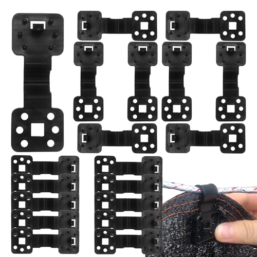 Nudorpn Clips für Sonnenschutznetz, 100 Stück, robust, winddicht, für Plane, wiederverwendbar und robust, Zubehör für den Garten, winddicht, für Vogelnetz, Gewächshaus und Garten von Nudorpn