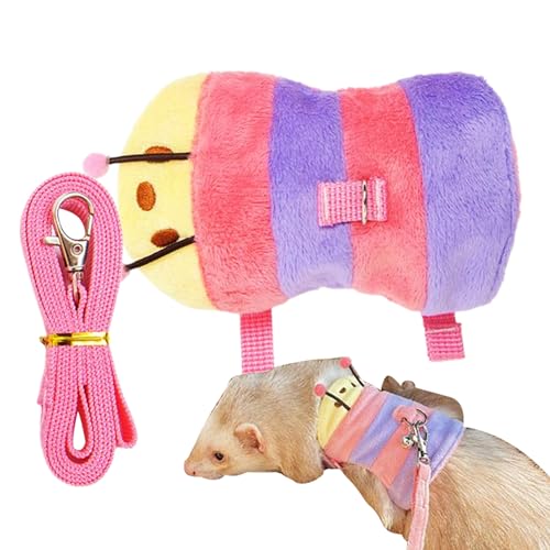 Nudorpn Frettchen Geschirr und Führleine | Kaninchen Geschirr und Leine - Kleintier Laufgeschirr Haustierzubehör für Eichhörnchen Igel Welpen Outdoor Camping Reisen Nudorpn Frettchen Geschirr und Führleine | Kaninchen Geschirr und Leine - Kleintier Laufgeschirr Haustierzubehör für Eichhörnchen Igel Welpen Outdoor Camping Reisen von Nudorpn