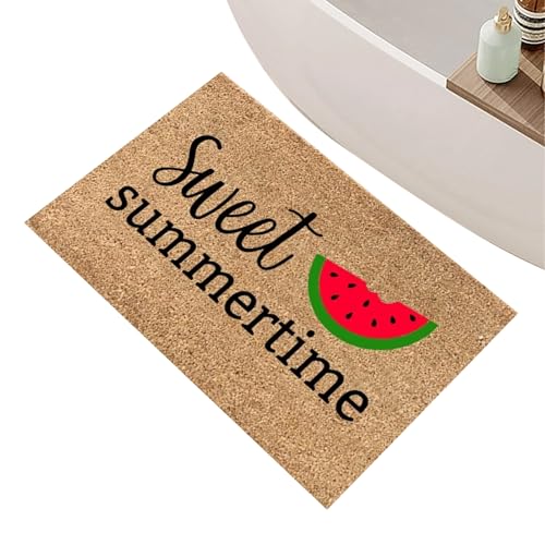 Nudorpn Fußmatte für den Sommer, für den Außenbereich, Pilzdruck, für den Eingangsbereich, Dekoration des Hauses, Hello Summer, rutschfester Teppich für drinnen und draußen Nudorpn Fußmatte für den Sommer, für den Außenbereich, Pilzdruck, für den Eingangsbereich, Dekoration des Hauses, Hello Summer, rutschfester Teppich für drinnen und draußen von Nudorpn